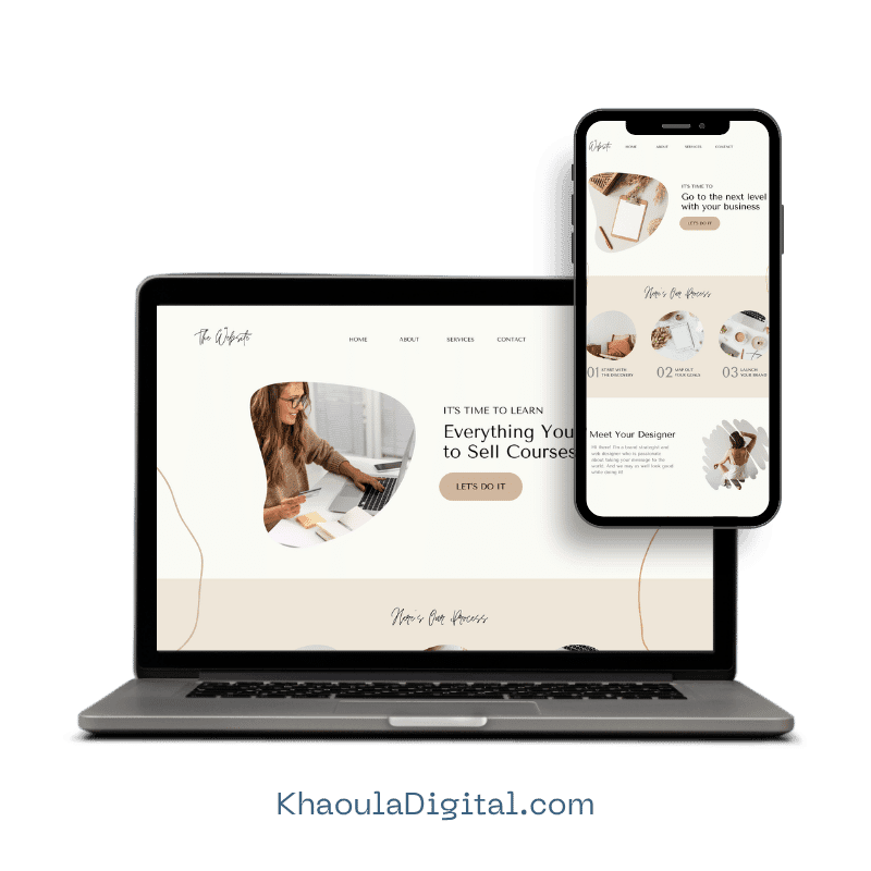 Création de site internet par Khaoula Digital